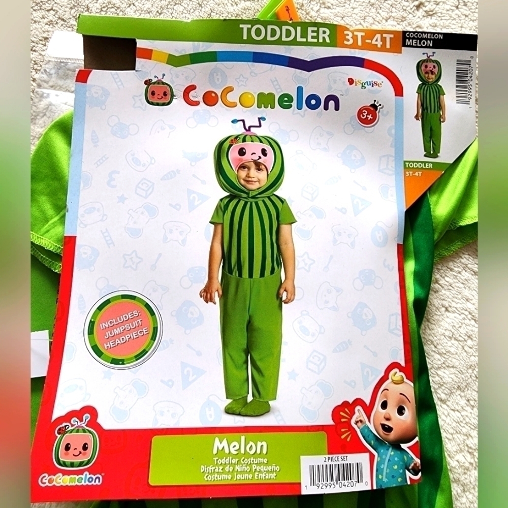 NEW Unisex Toddler Boy Girl Cocomelon exclusive Halloween costume size 3t/4t